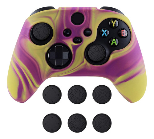 Playvital Antideslizante De Camuflaje Morado Y Amarillo En D