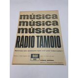 ( L - Pop/010 ) Propaganda Antiga Rádio Tomoio 1958