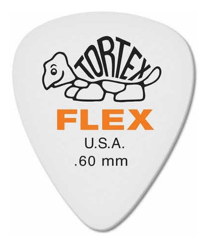 Pack De 12 Uñetas Jim Dunlop Tortex Flex 0,60 Originales