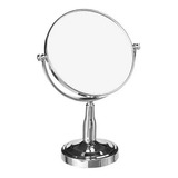 Espelho D Mesa Maquiagem Ótica Estética Dupla Face Gira 360