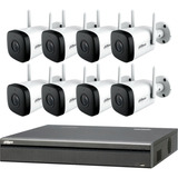 Kit Seguridad Inalambrico Dahua Nvr 16 + 8 Camaras 3mp Wifi