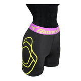 Mizuno Short Likra Con Proteccion Dama Ngr/morado 