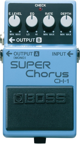 Boss Ch-1 Pedal Super Chorus, Sonido Clásico Y Brillante