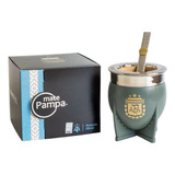 Mate Boca Ancha + Bombilla Pampa Afa Personalizado