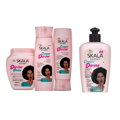 Kit Skala Vegano Crespo Divino 4 Produtos - Ver Descrição | MercadoLivre
