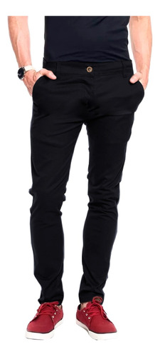 Pantalón Chino De Gabardina De Hombre Varios Colores Envios 