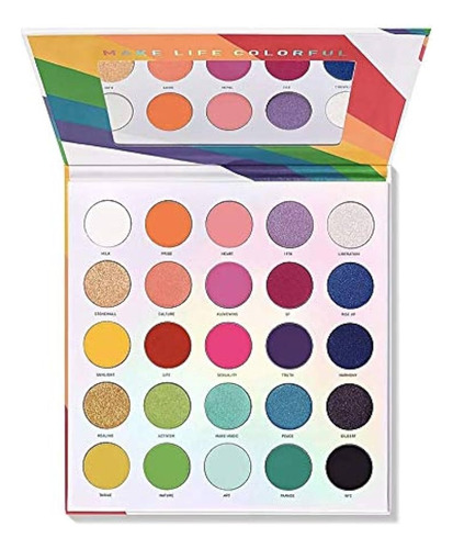 Paleta De Sombras 25l Live In Color De Morphe