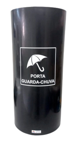 6 Cestos Porta Guarda Chuva Plástico Preto