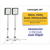 Kit Iluminador 2 Pçs Tipo Soft Box + Tripé - Youtuber - Make