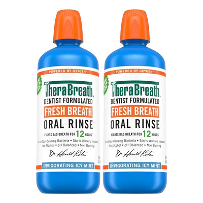 Enjuague Bucal Therabreath Icy Mint 1 Litro, Pack 2 Pzas | Envío gratis
