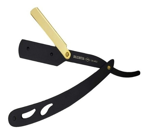 Navalhete De Barbear Profissional Preto Clip Dourado Sr-6012