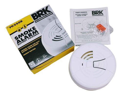 Detector De Humo Brk Fg250b Con Pila 