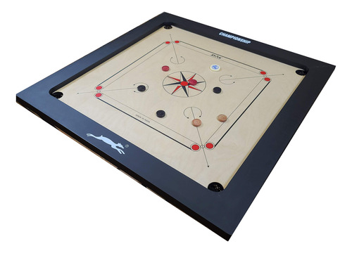 Stag Campeonato Carrom Juego De Mesa Con Monedas Y Delanter.