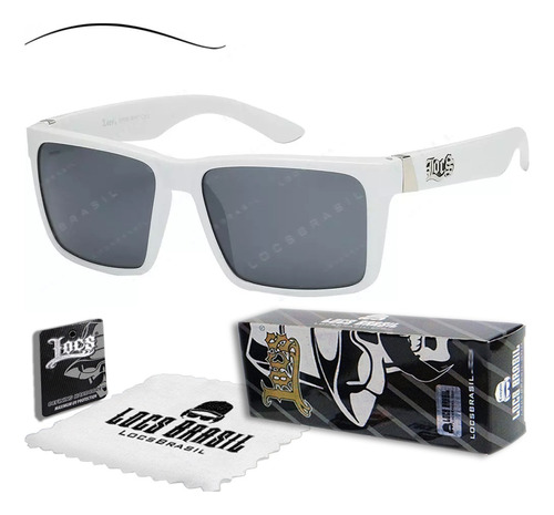 Óculos De Sol Locs Brasil - Ghostface Branco - Uv400 Classic