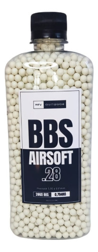 Bbs Airsoft Balines Plásti 6mm 0.28 Mfv Outdoor 2800 0,784kg