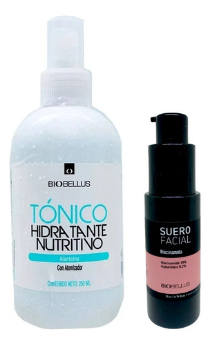 Tonico Hidratante Nutritivo + Suero Niacinamida Biobellus