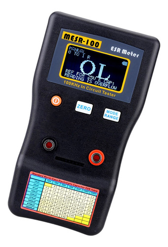 Medidor Digital Mesr-100 Esr Capacitancia De Ohmios