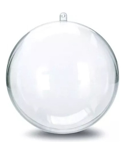 10 Bolas Esferas Plastica Transparente Para Decorar (10cm)