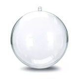 10 Bolas Esferas Plastica Transparente Para Decorar (10cm)