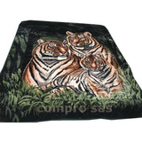 Cobijas Térmicas Edredón Gruesa Animal Print Doble Tigres5