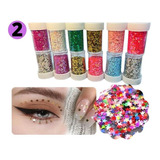 2 Potinhos Glitter Estrelinha Para Makes Maravilhosas Fofo