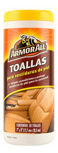 Armor All 8440 Toallas Limpiadoras, Protectoras De Piel, 20