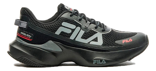 Zapatillas Fila Running Hombre Recovery H Negro-gris Cli