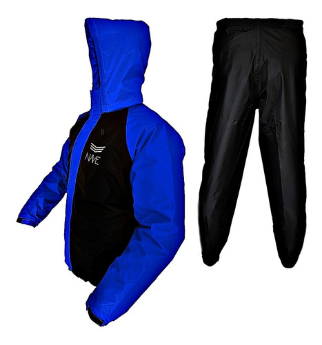 Capa Roupa De Chuva Motoqueiro Nylon Com Capuz Nave