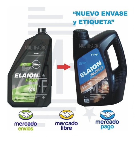 Kit 4 Filtros +9 L Aceite Elaion F50 E Ford Ranger 3.2 Tdci  Foto 2