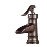 Llave Grifo Monomando Cascada Lavabo Oil Rubbed Bronze Gami