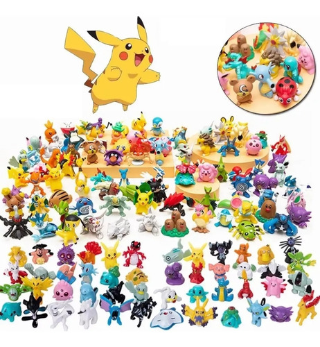 Pokémon Figuras Juguetes Coleccionables 48pcs Con Pikachu