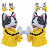 Asx Juego 2p-kung Fu Animal Toy Husky Doll Guantes For Niños