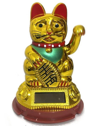 Gatinho Da Sorte Chinês Gato Manekineko Movido A Luz Solar