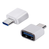 Mayoreo Adaptador Otg Tipo C A Usb Celular Universal 3pzs