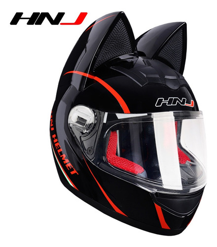 Casco De Moto Mujer Con Orejas De Gato,cara Xts