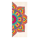 Adesivo Decoração De Porta Mandala Decorativo #26