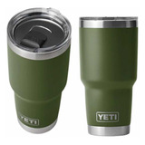 Termo Yeti 30oz Verde Army Original Acero Tapa Magslider