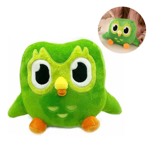30cm Duolingo Green Owl Plush Dolls, Juguetes Para Niños A