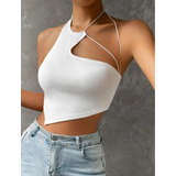 Hermoso Crop Top Blanco