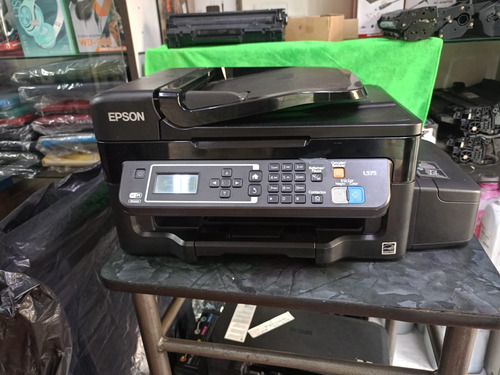 Impresora A Colormultifunción Epson L575 Con Wifi Negra 110v