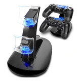 Carregador Controle Ps4 Suporte Dock Duplo Playstation Stand