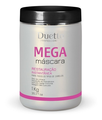 Mega Máscara Restauração Instantânea 1kg Duetto Profissional