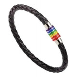 Pulsera Gay Pride Pulsera Orgullo Gay 7.5 Cm Arcoiris Diámetro 8 Cm Largo 24 Cm