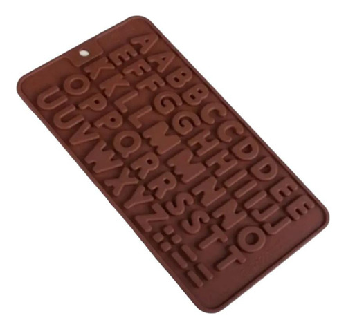 Molde Silicón Letras 1.5 Cms Chocolate Fondant Resina Gelati