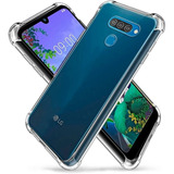 Funda Tpu Transparente LG K40 K50 Q60 + Vidrio Full 6d