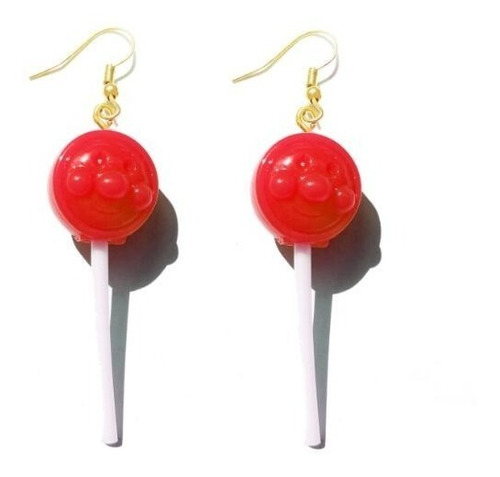 Aretes Pendientes Dulces Paletas Chupetas De Resina Mujer