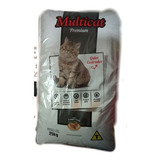 Ração Gatos Castrados Multi Cat Premium Sem Corantes 25kg