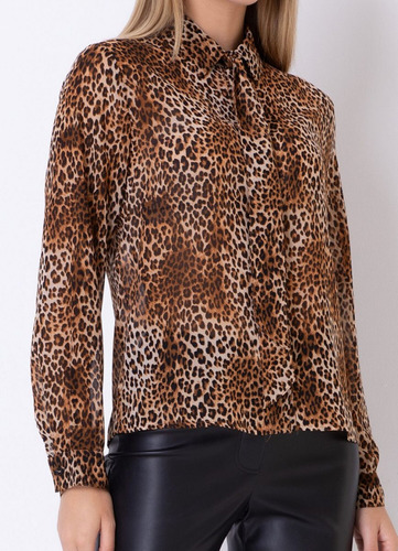 Camisa Chifon Animal Print - Animal Print