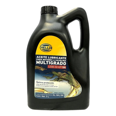 Aceite Motor 20w50 Mineral Multigrado Api Sl 5 Litros Hella | Envío gratis
