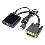 Cable Adaptador Conversor Dvi-d 24+1 A Vga Video Monitor Pc